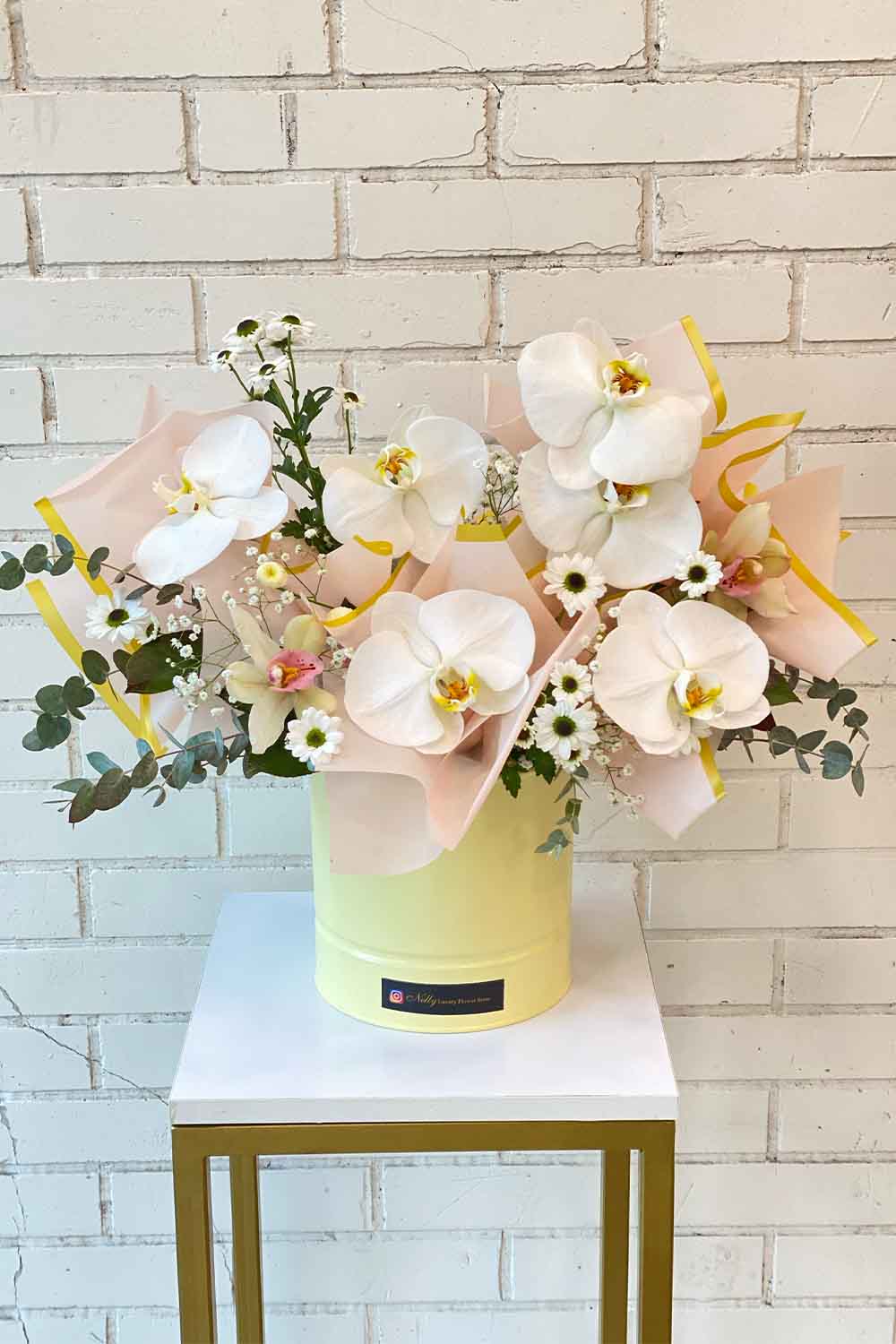 باکس لیمویی تمام ارکیده (۴۵ سانت)