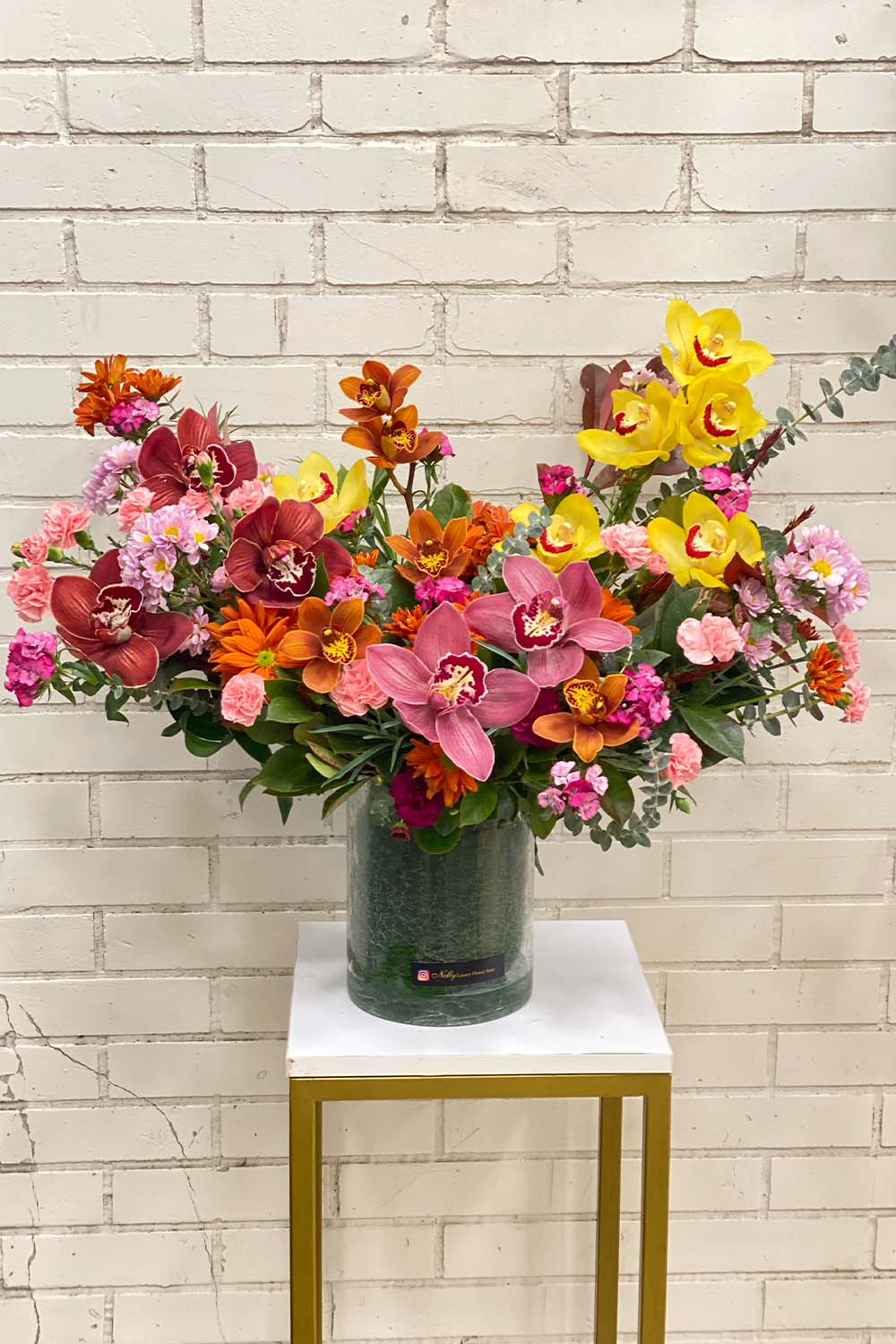 گلدان شیشه ای دیزاین ۵۰ سانت نلی