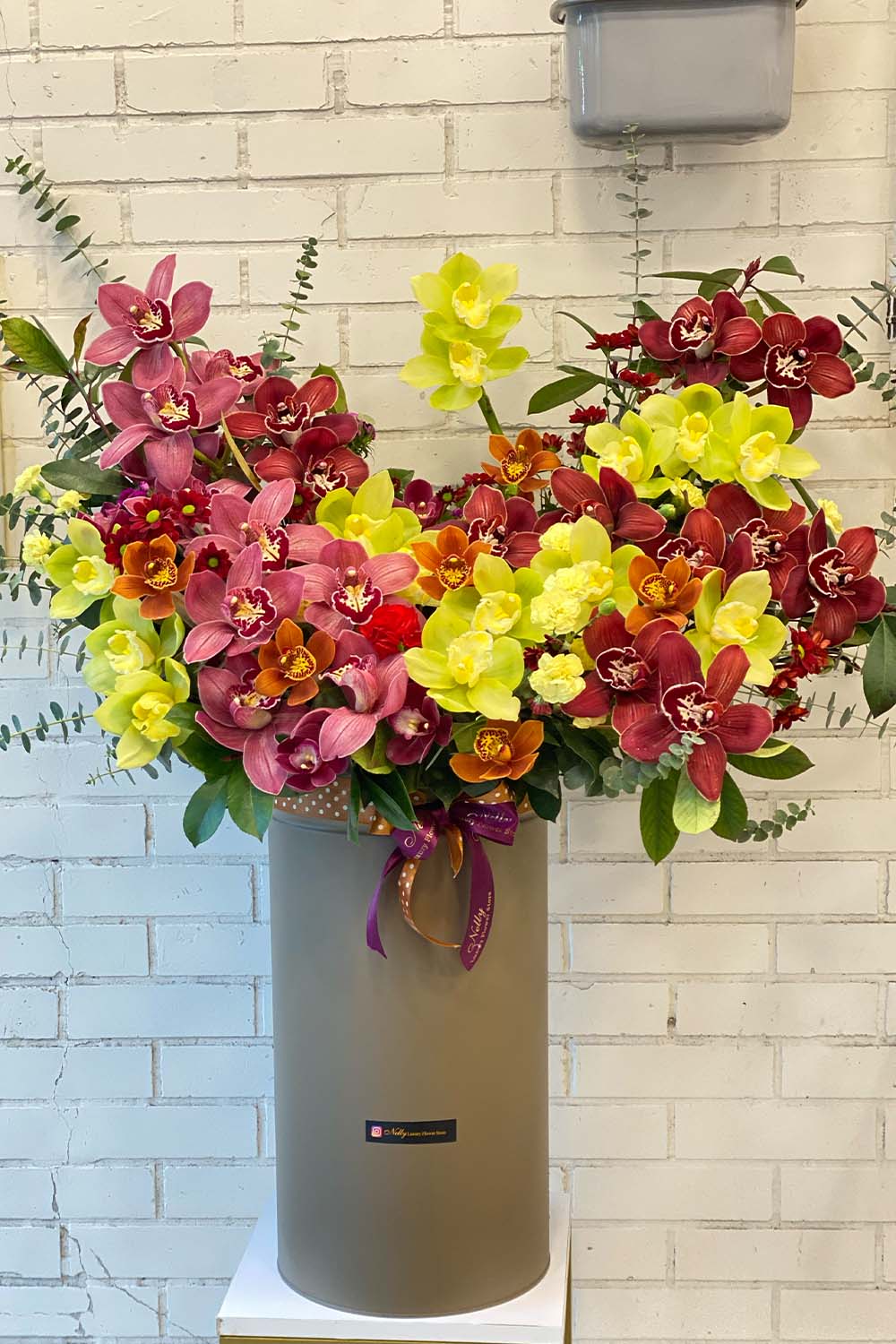 باکس تمام ارکیده سیمبیدیوم نلی – ارتفاع ۹۰ سانت