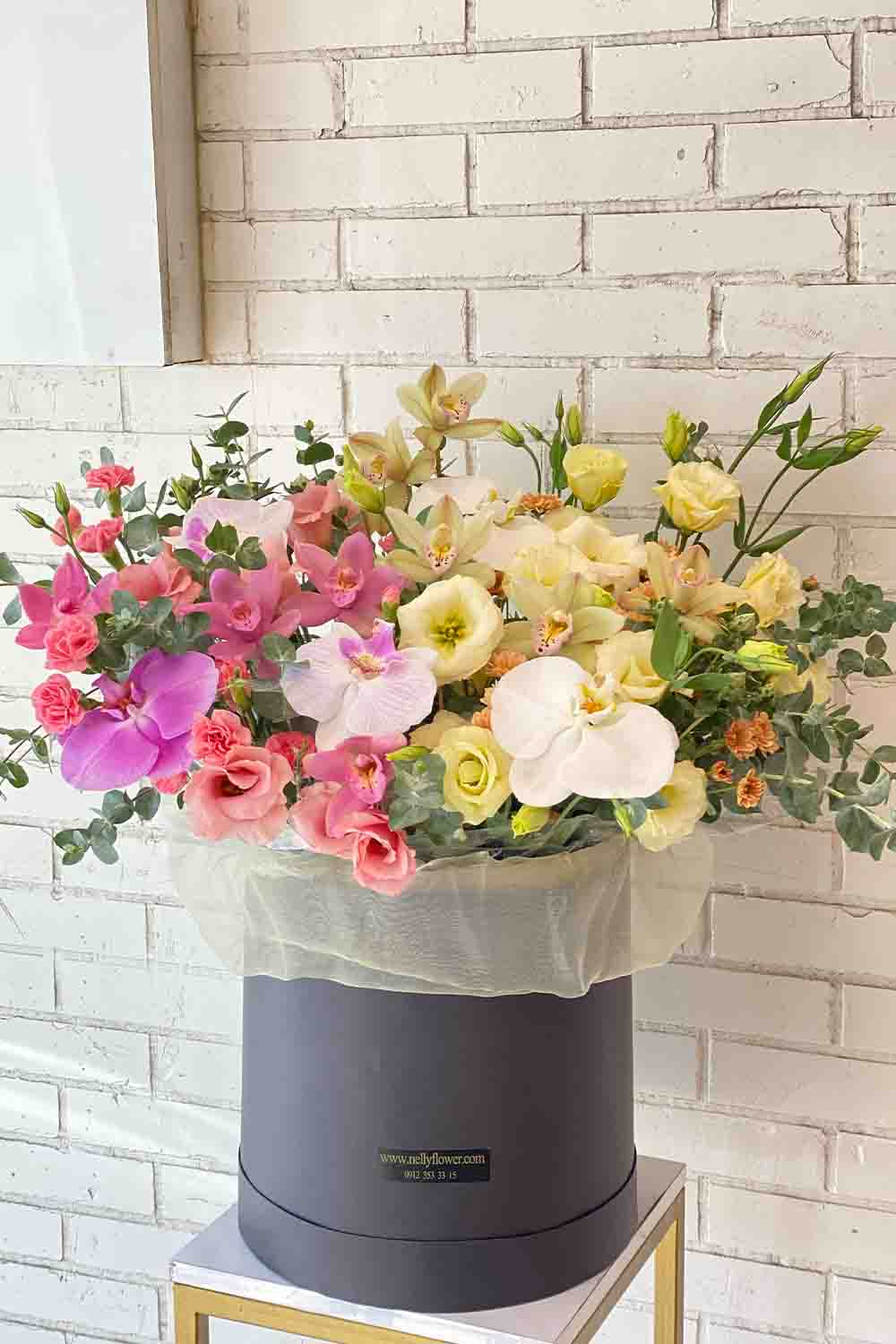 باکس مدرن نلی دیزاین ارکیده های رنگی